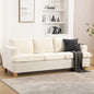 Techmilly Sofa, Comfort Sofa, Extra Deep Seat, Modern Sofa - 3 Seater Sofa, Living Room Apartment Lounge Sofa, Beige Chenille