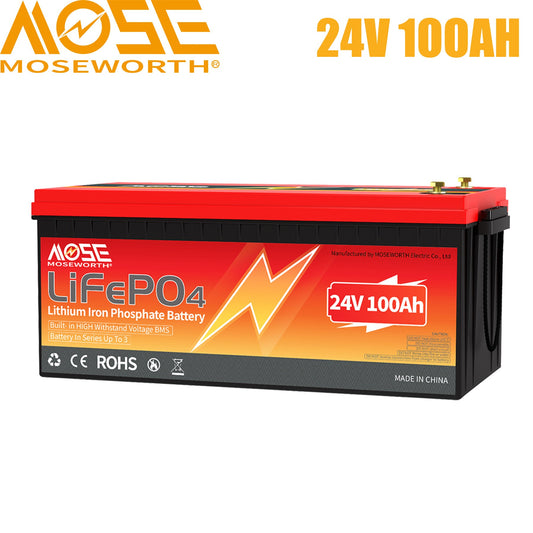 25.6V Lithium Batteries for Solar, RV, Marine, Backup Power