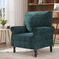 Techmilly Modern Upholstered Accent Chair, Fabric Living Room Armchair, Single Sofa Chair with Lounge Seat and Wood Legs for Bedroom/Office/Reading Spaces, Emerald