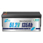 48V 135AH LiFePO4 Battery, Lithium Deep Cycyles Battery for Golf Cart, Trolling Motor, Marine, RV, 6912Wh,200A BMS