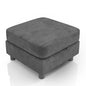 Techmilly Modular Storage Ottoman Sectional Sofa Module Free Reversible Chaise Couch Convertible Ottoman Free Configuration Ottoman, Dark Gray