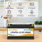 2 pack 12V 100Ah LiFePO4 Battery,100A BMS,for RVs,Camping,Trolling Motor,Boat,Solar,Home Energy Storage