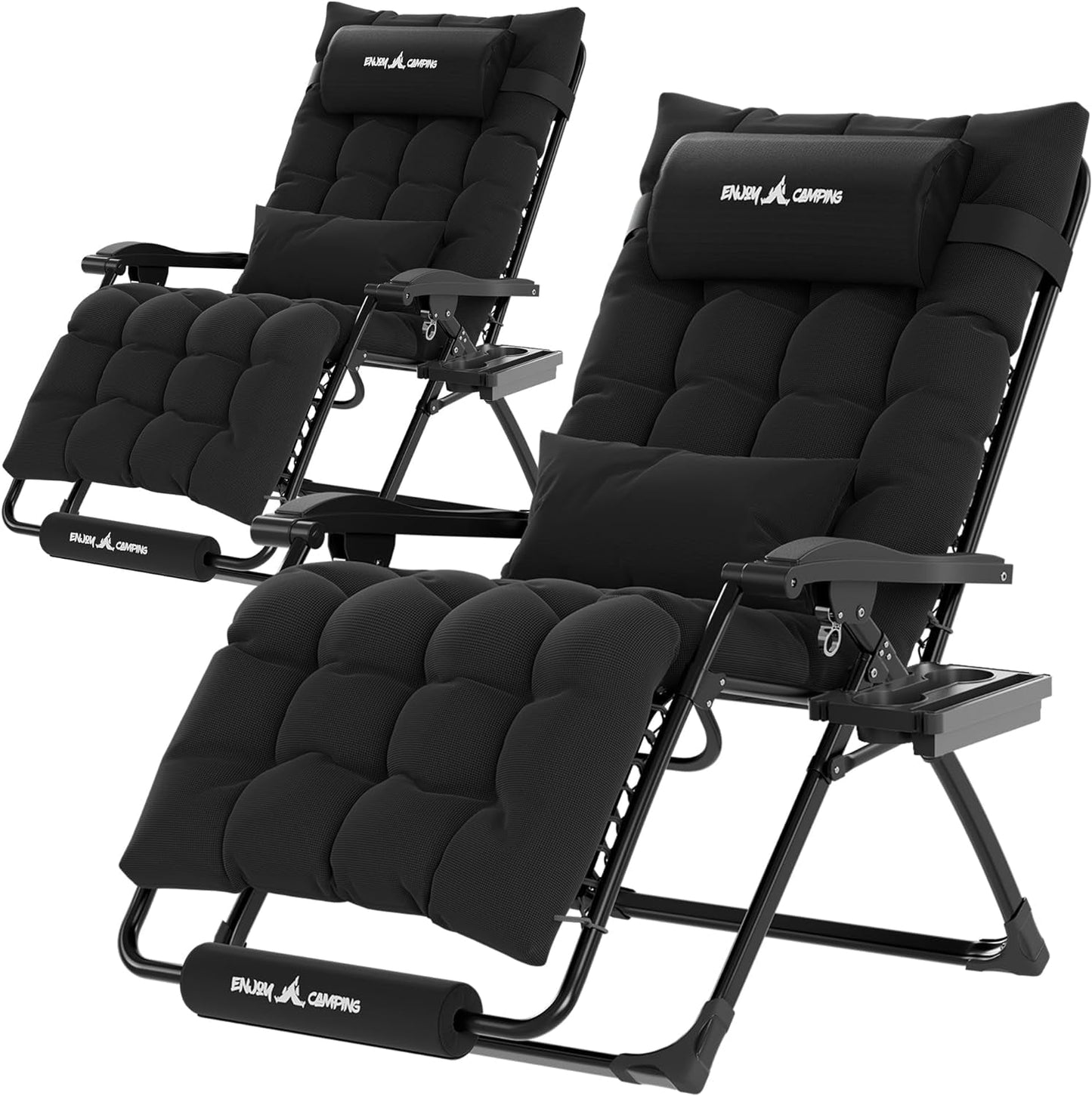 UDPATIO Oversized Zero Gravity Chair 29In XL Patio Reclining Chair , Support 500LB