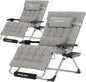 UDPATIO Oversized Zero Gravity Chair 33In XL Patio Reclining Chair , Support 500LB