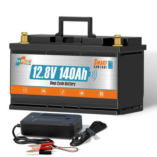 12V 140Ah Bluetooth LiFePO4 Battery,100A BMS with Low-Temp Protection,Deep Cycle Lithium RV Batteries for Solar,Trolling Motors